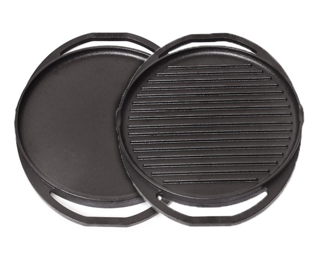 EMB Cast Iron 2 In 1 Grill & Dosa Tawa 30 CM