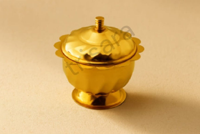 Brass Purnima Kumkum Cup