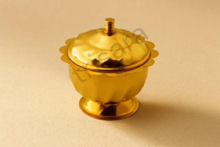 Brass Purnima Kumkum Cup